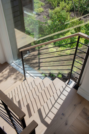 stairs in custom home by hutker architects